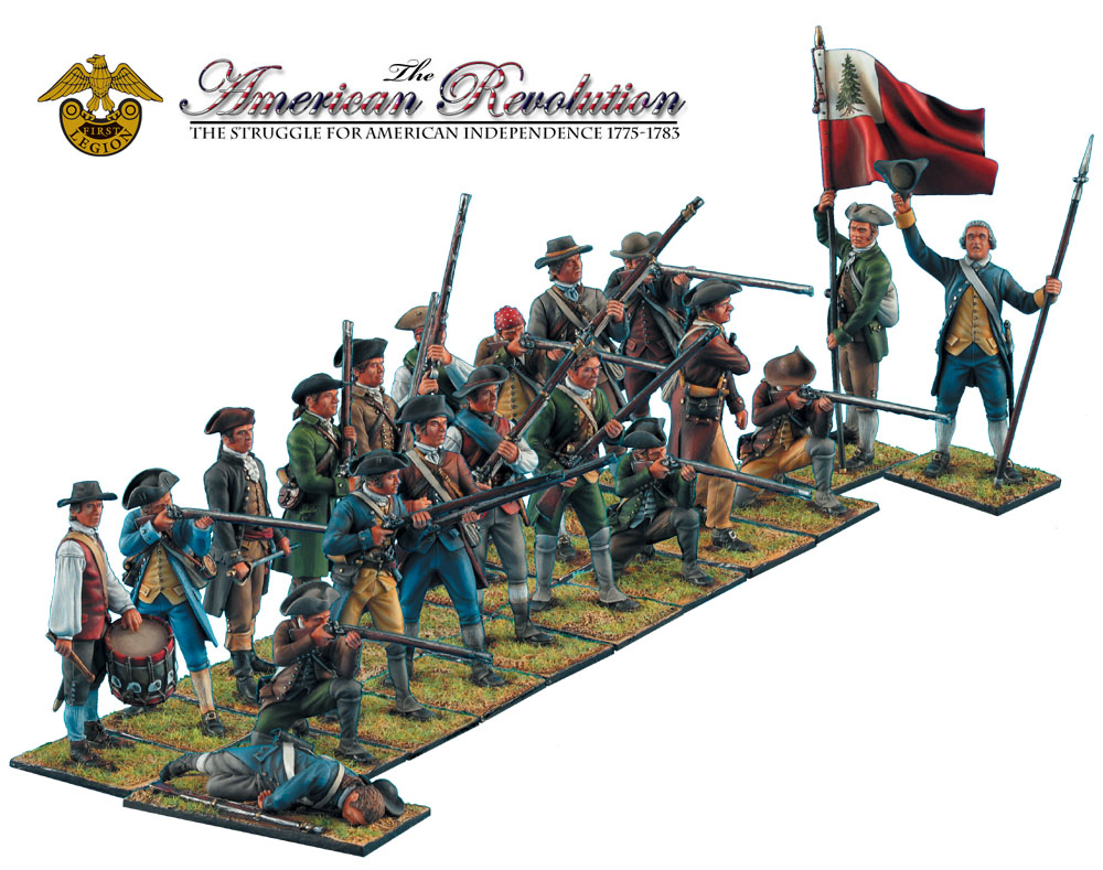 First Legion Toy Soldiers - American Revolution Continental Militia